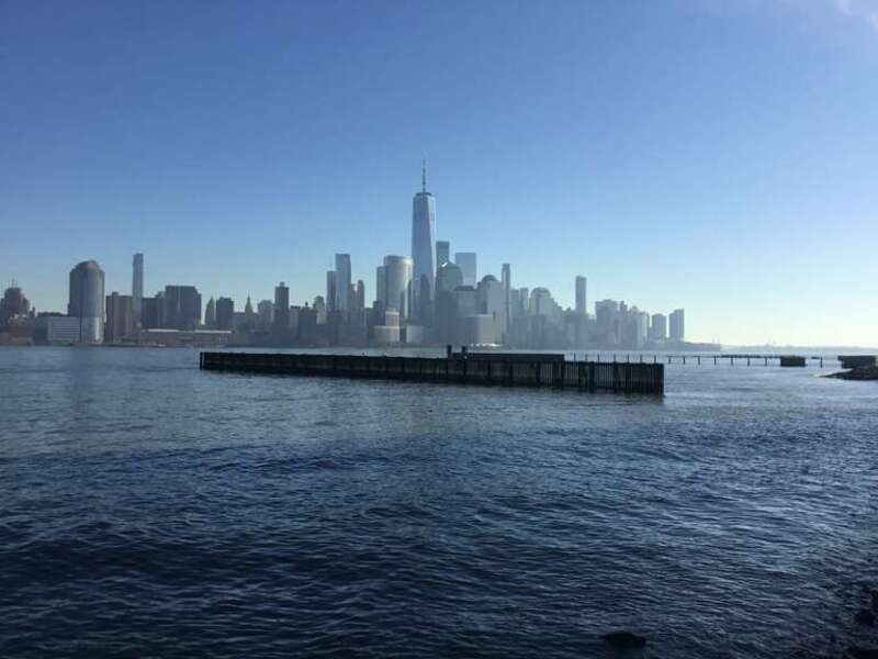 The Manhattan skyline seen from Jersey City