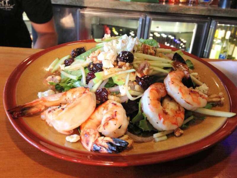 Michigan Salad with grilled shrimp