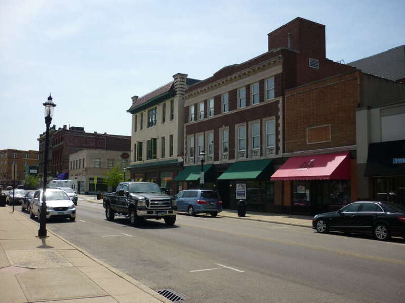 Downtown of Middletown, Butler and Warren County, Ohio (USA).