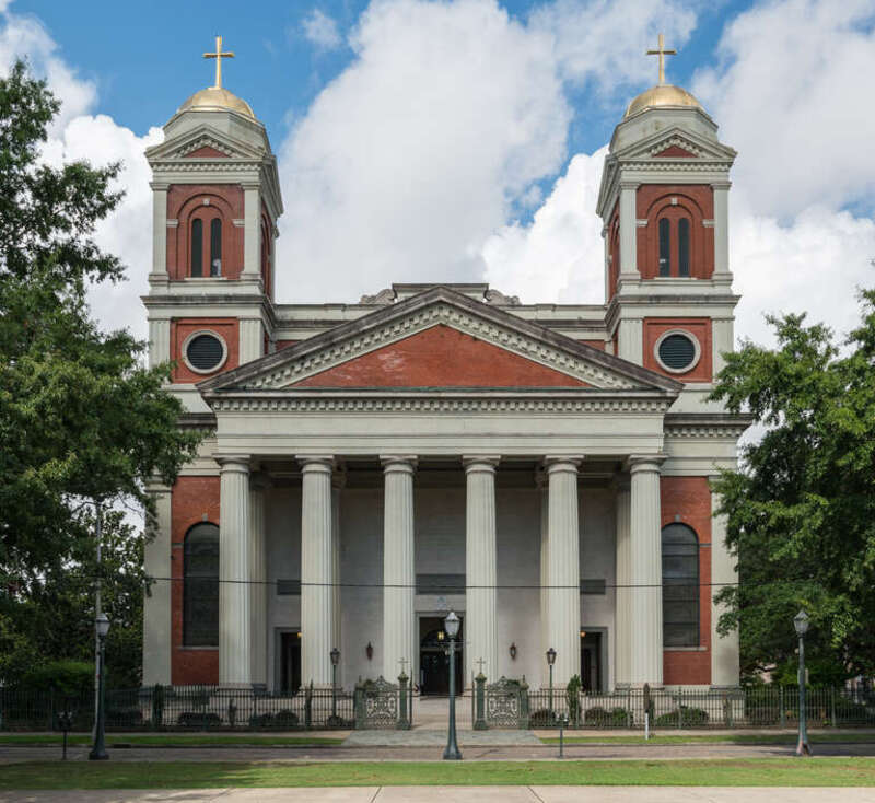 An east view of Cathedral Basilica of the Immaculate Conception, Mobile, Alabama