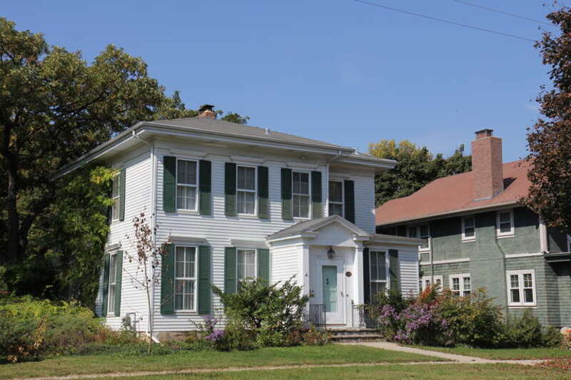 704 Park St. within the w:Near East Side Historic District. The district is roughly bounded by Pleasant, Clary Sts., Wisconsin and E. Grand Aves. in Beloit
