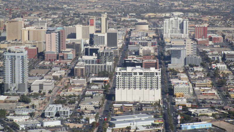 Downtown Las Vegas is located in the center of the Las Vegas Valley and just north of the The Strip, centered on Fremont Street, the Fremont Street Experience and Fremont East. The city defines the area as bounded by I-15 on the west, Washington
