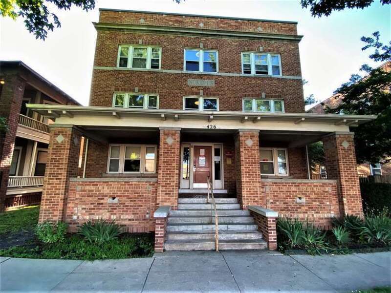 Nokomis and Navarre Apartment Buildings  Nokomis Building western elevation.
