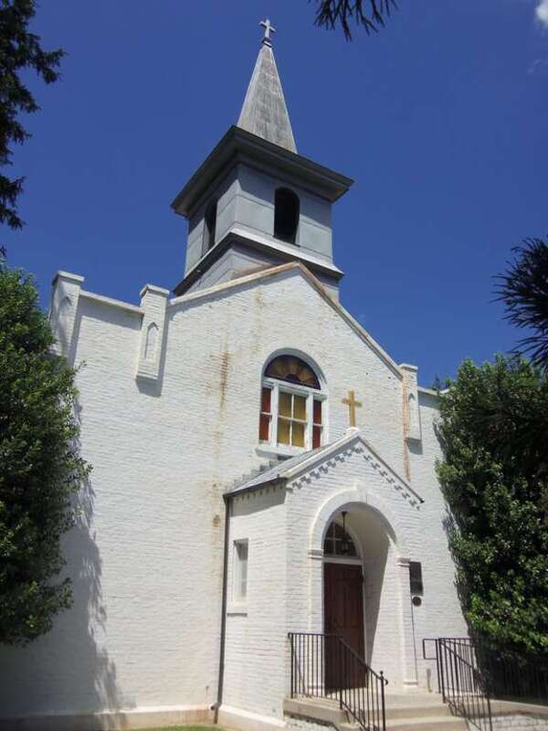 Old St. Mary's Church Catholic in Rockville, Maryland.  It located next door to the the present church and it is listed on the National Register of Historic Places.