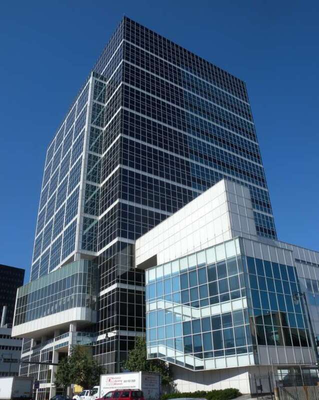 Looking southwest at Seton Law on a sunny morning before meeting my Eagle Rock group ride.