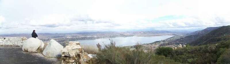 Panorama of Lake Elsinore