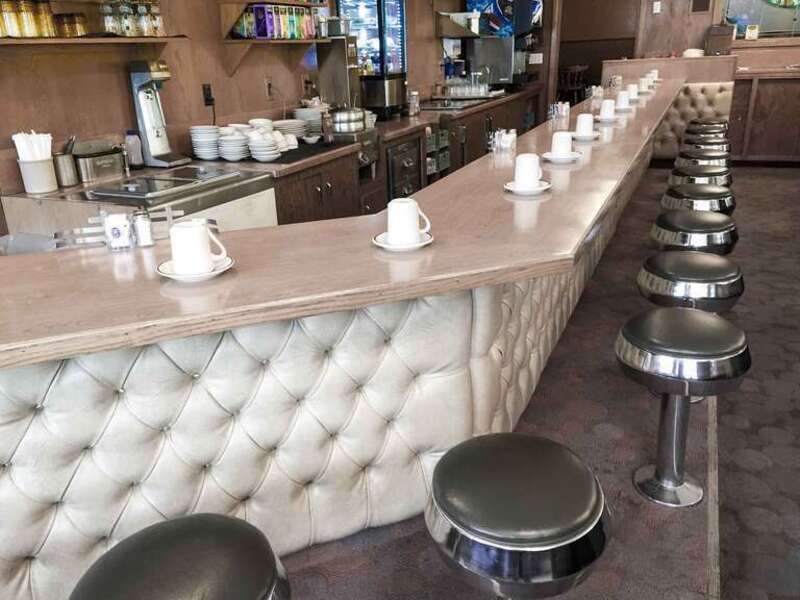 The lunch counter at Paul's Restaurant in Vancouver, Washington
