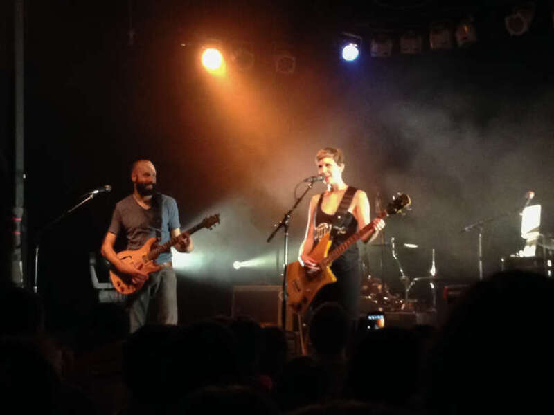 Pomplamoose performing in 2014