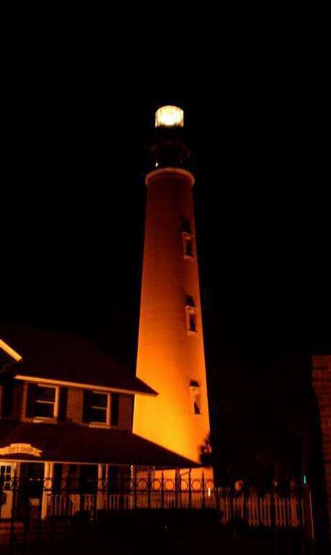 Ponce Inlet Lighthouse at night
