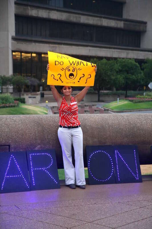 Rape kits do what!? ????  WTF!

National Day of Action to Defend Women's Rights. Rally at Dallas City Hall, July 15, 2013.