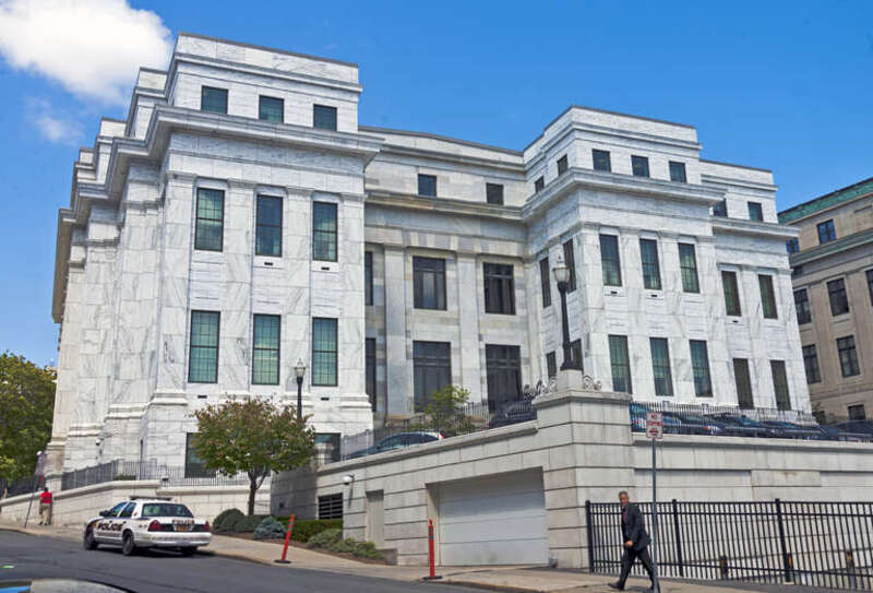 Rear of New York State Court of Appeals Building, Albany, NY, USA