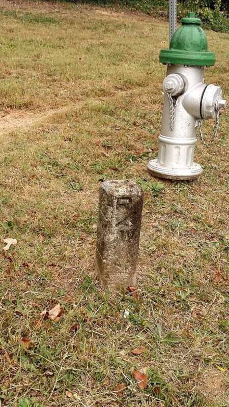 Right-of-way marker along US 78 Business in Athens, GA