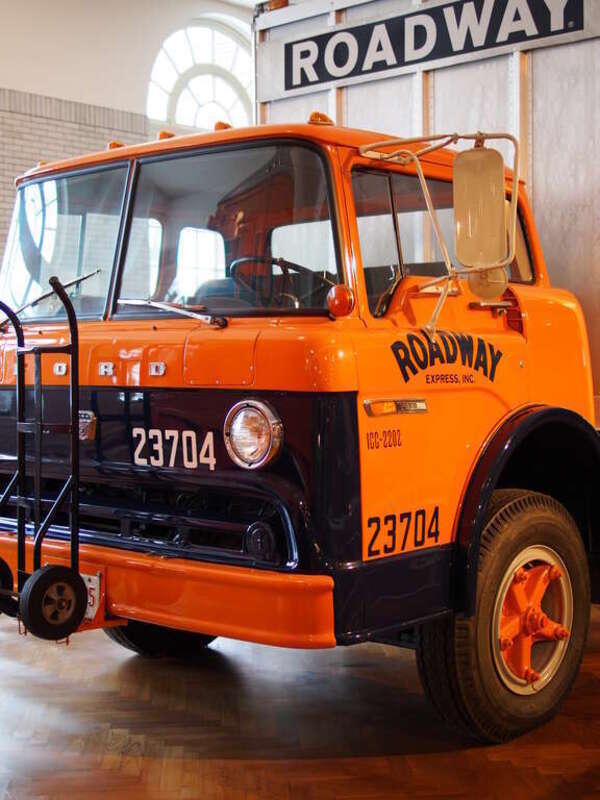 A vintage Roadway truck.