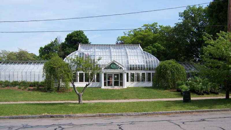 The Lamberton Conservatory in Highland Park in Rochester, New York, USA.