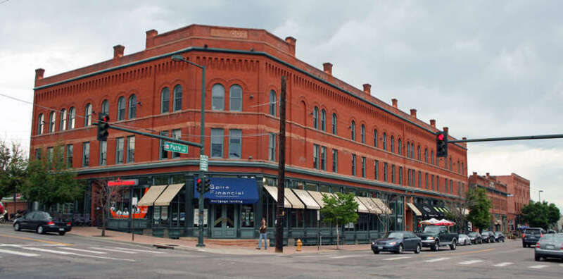 The Amos H. Root Building, located at 1501 Platte Street in Denver, Colorado