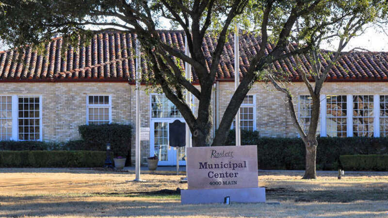 The municipal building in Rowlett, Texas, United States.