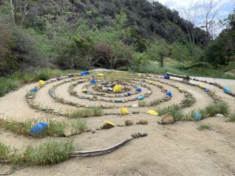 Runyon Canyon Rock Mandala created by Robert Wilson