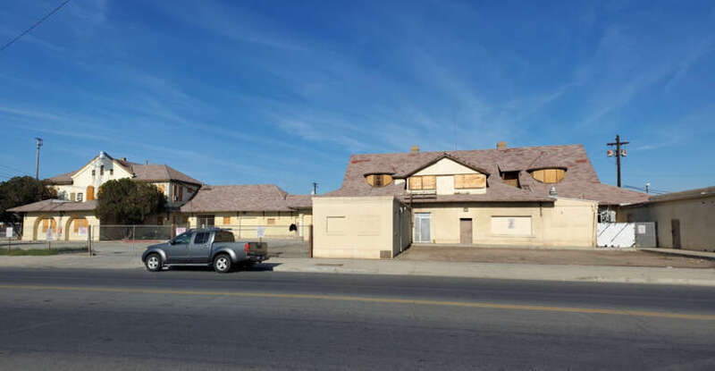 The former Southern Pacific Railroad station in Bakersfield in December 2021