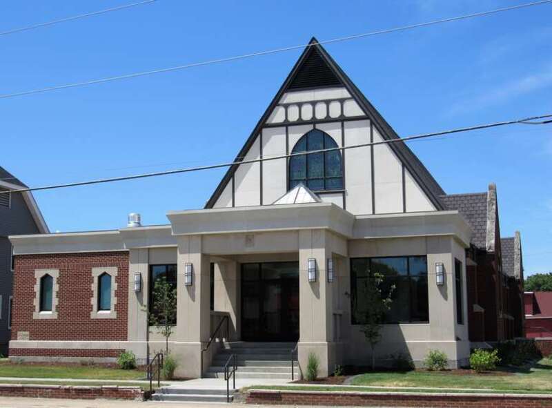 St. Ambrose Catholic Church in Milan, Illinois.
