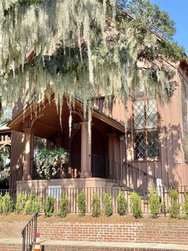 Built in 1857, this Carpenter Gothic-style church was designed by Charleston-based architect Edward B. White, and served as a chapel of ease for the congregation of Christ Church for the townspeople of Mount Pleasant.  The church split from Christ