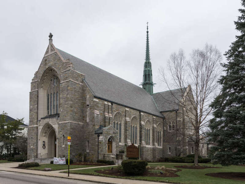 St. John the Evangelist Roman Catholic church, Attleboro, Massachusetts. Dedicated 1932.