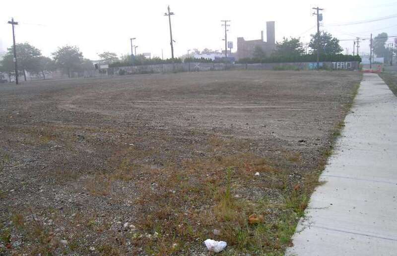 Lot where St Boniface Roman Catholic Church in Detroit Michigan once stood