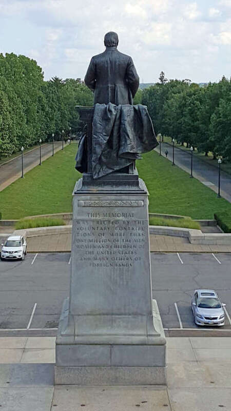 statue backside - McKinley Tomb