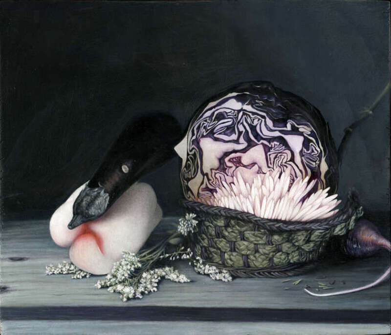 This painting was painted by the American artist named American Artist. At the time it was painted, 2012 to 2013, the artist was known under a different name, which is no longer disclosed. One may consider the speculative death of the original author