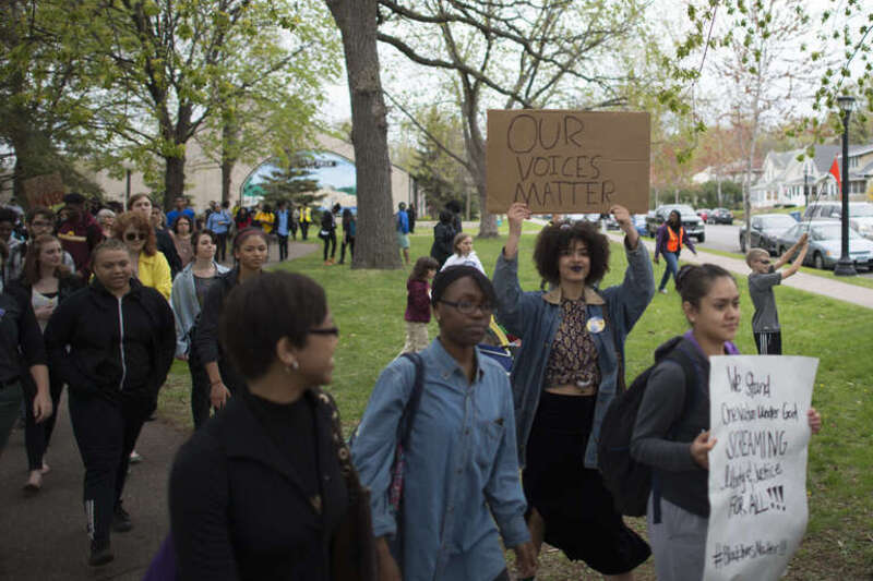 Minneapolis, Minnesota
May 1, 2015
Minneapolis students walked out of school this morning and met at Martin Luther King Jr. park for a protest against police killings of black people.

2015-05-01 This is licensed under a &amp;lt;a