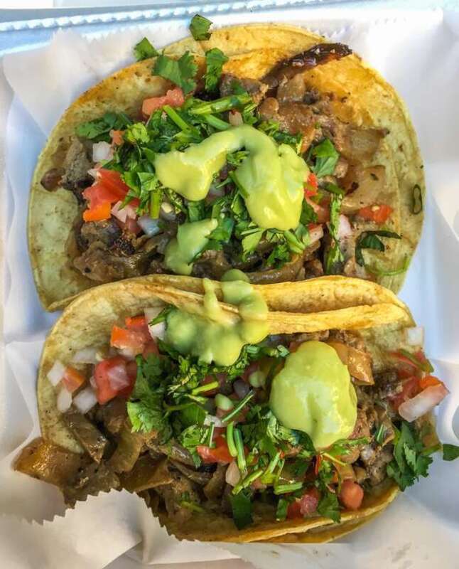 Tacos from a street vendor in Pittsburgh