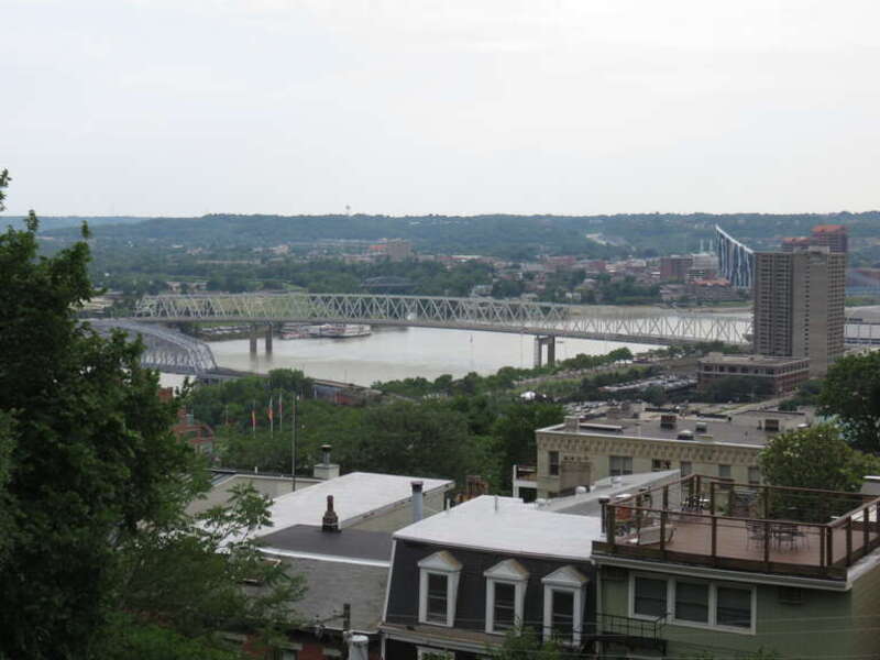 Taylor–Southgate Bridge over the Ohio River in Cincinnati, Ohio and Newport, Kentucky in 2018
