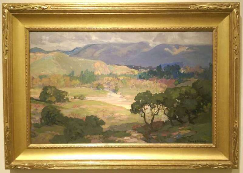 &quot;The Arroyo Seco, Pasadena&quot;, by Franz Bischoff, c. 1918, at the Crocker Art Museum, Sacramento, California. Photo by Jim Heaphy.