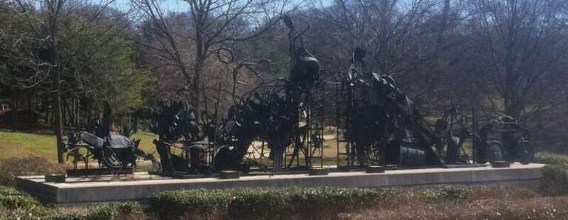 The Bridge by Thorton Dial, public artwork in Atlanta