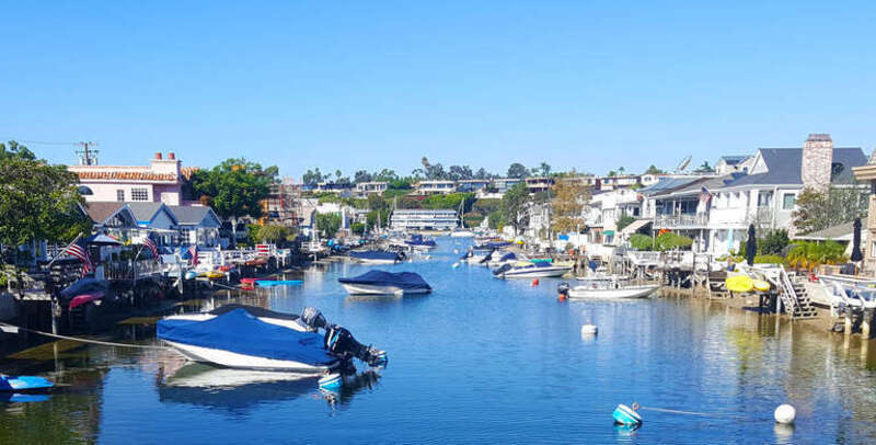 The Grand Canal Newport Beach by Don Ramey Logan