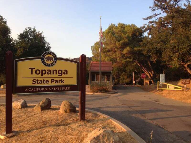 The entrance to the Trippet Ranch area of  Topanga State Park