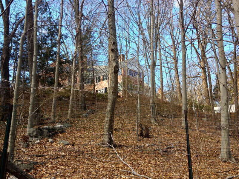 The Treetops Mansion viewed from Treetops State Park (Greenwich/Stamford, Connecticut).