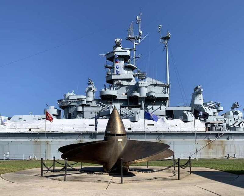 USS Alabama (BB-60) at Battleship Memorial Park in Mobile, Alabama