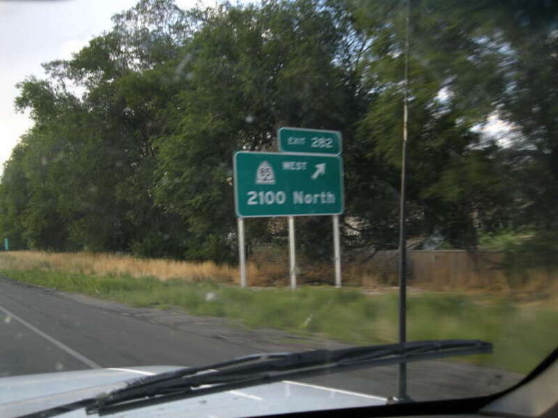 UT-85 Sign on I-15, Lehi