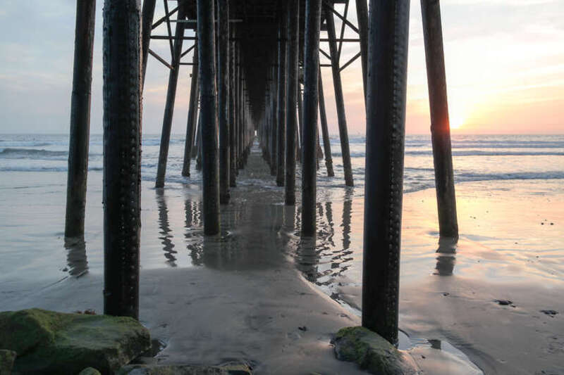 Under the Oceanside Pier