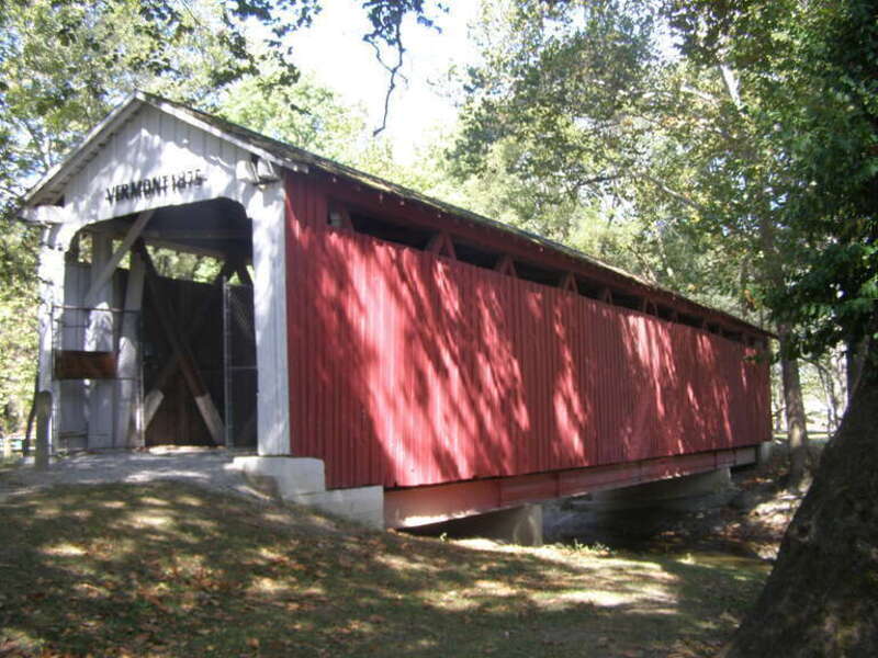 Vermont Covered Bridge, Highland Park, Kokomo.