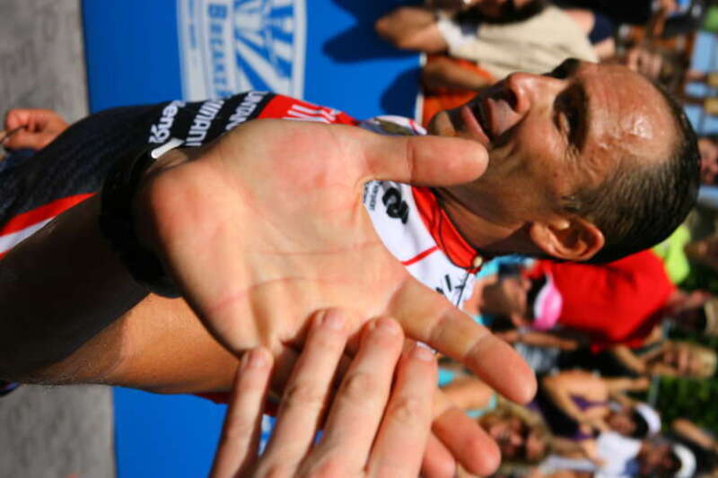 Viktor Zyemtsev of the Ukraine held off Tim O’Donnell of the United States by 9:07 to secure his third Ironman Coeur d’Alene victory and his 9th Ironman title in a time of 8:32:29

MY CAMERA SENSOR DIED RIGHT AFTER THIS SHOT - MUST HAVE BEEN SUPER