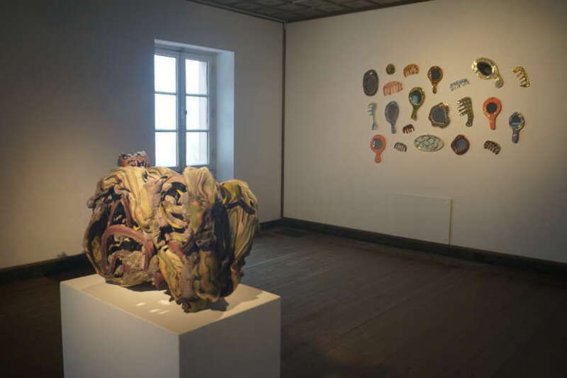 The Mestiere Biennale 2023 exhibit at the Villa Terrace Decorative Arts Museum in Milwaukee, Wisconsin (United States).