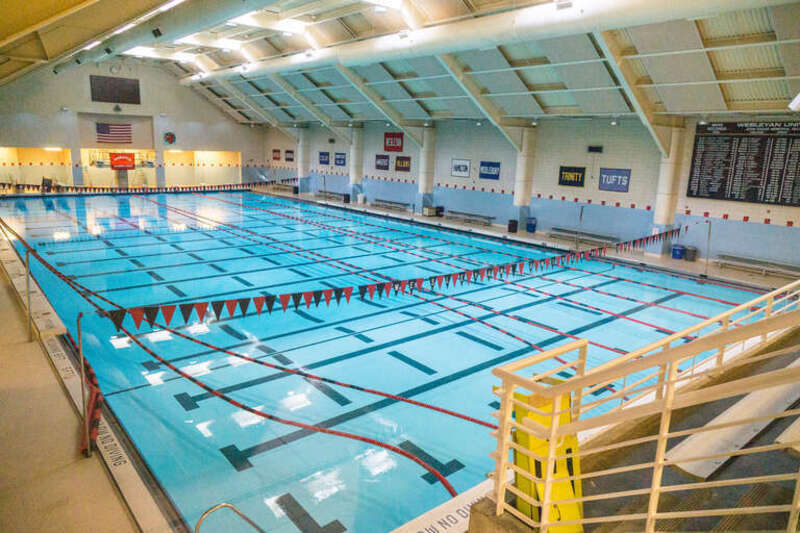 The Wesleyan Natatorium at the Freeman Athletic Center. Wesleyan University, Middletown, Connecticut.