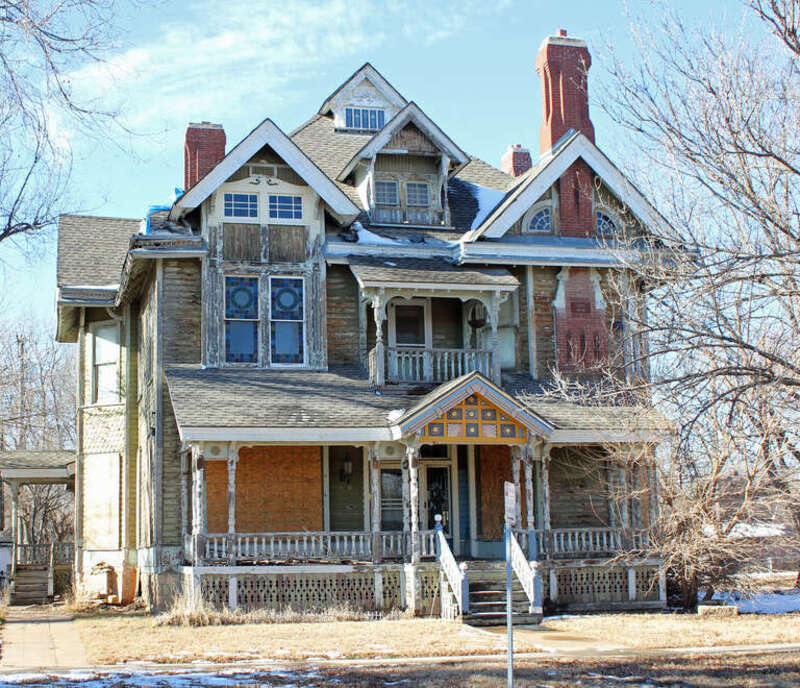 The William Sternberg House, located at 1065 North Waco in Wichita, Kansas. The property is listed on the National Register of Historic Places.