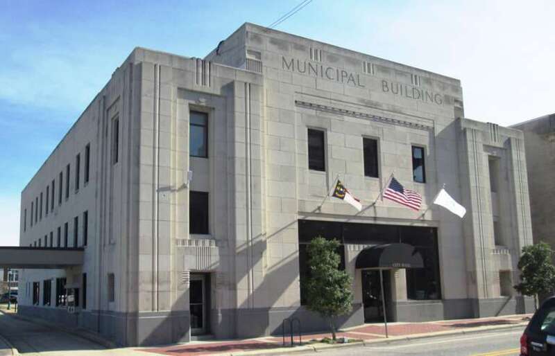The Wilson Municipal Building, now referred to as City Hall, is located at 112 Goldsboro St. E. in Wilson, North Carolina.  It was built in 1938 and was designed by Frank W. Benton in the Art Deco style, with funding from the Works Progress