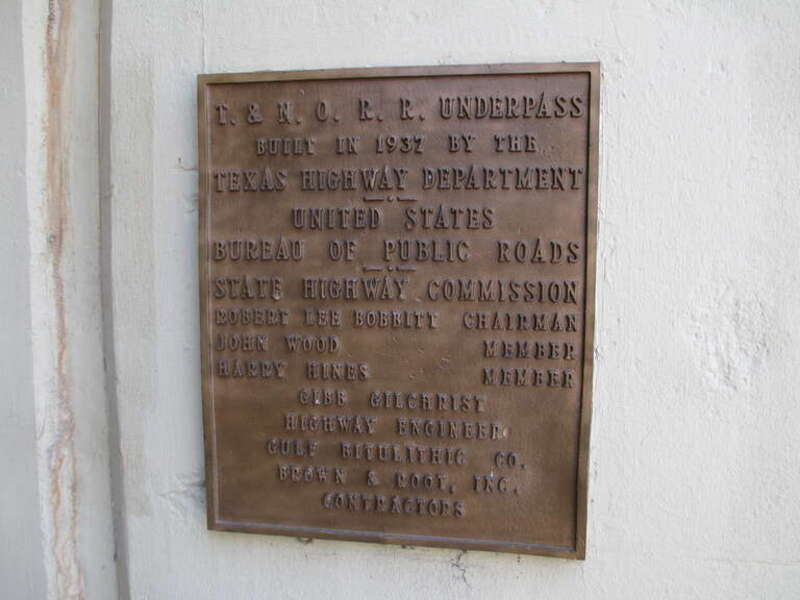 Yale Street T. &amp;amp; N. O.R.R. Underpass [Placard]