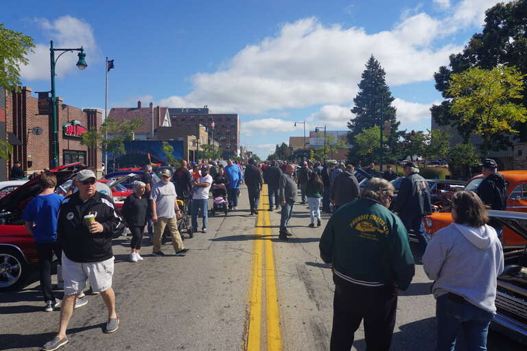 The 2022 Downtown West Allis Classic Car Show in West Allis, Wisconsin (United States).
