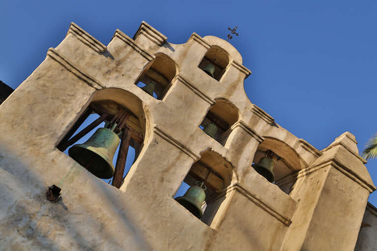 Bells at San Gabriel Mission, Junipero St. and W. Mission Dr. San Gabriel