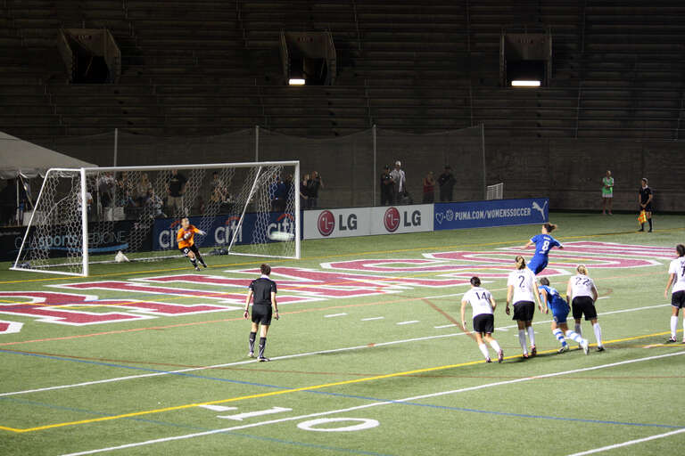 4th continuous shot in a denied penalty kick during magicJack's 2-0 win over the Boston Breakers, Saturday, August 6 at Harvard Stadium in Boston, Mass.