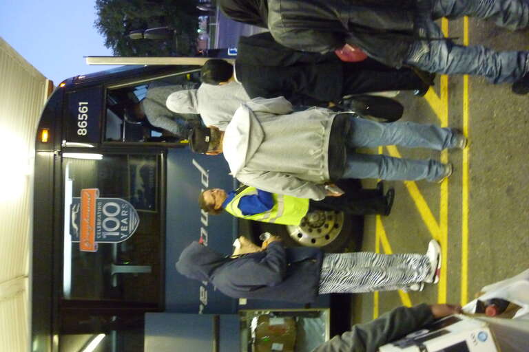 Denver to Las Vegas on Greyhound - reboarding in Grand Junction.